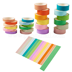 12 Colors DIY Scrapbook Decorative Adhesive Tapes&nbsp;DIY-TA0002-40