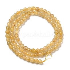 Natural Rutilated Quartz Beads Strands&nbsp;G-OC0003-47