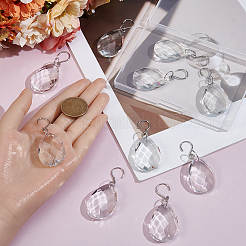 10Pcs Glass Pendant Decorations&nbsp;AJEW-SP0004-79