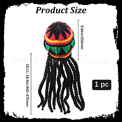 Hallowmas Acrylic Fibers Hair Braiding Hat&nbsp;OHAR-WH20012-06