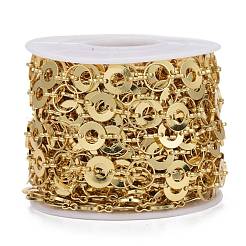 Brass Donut Link & Ring Link Chains&nbsp;CHC-I036-03G