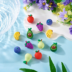 12Pcs 6 Styles Silicone Beads&nbsp;SIL-TA0003-18