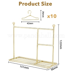 Iron Doll Clothes Rack & Hangers&nbsp;DJEW-FH0001-16A