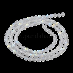 Transparent Glass Beads Strands&nbsp;EGLA-A034-T4mm-MB19