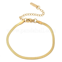 304 Stainless Steel Snake Chain Bracelets for Women Men&nbsp;STAS-S157-36B-G