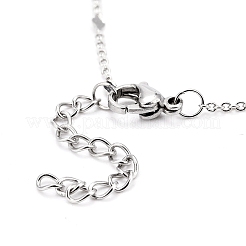 Rhombus Chain Necklaces&nbsp;X-NJEW-JN03495-01