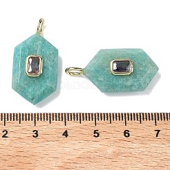 Natural Amazonite Faceted Pendants&nbsp;G-F819-01G-05