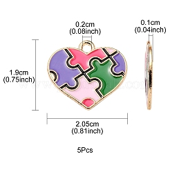 Alloy Enamel Pendants&nbsp;ENAM-YW0002-38B