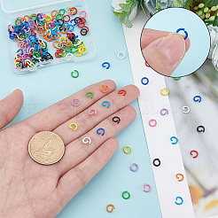 200Pcs 10 Colors Zinc Alloy Open Jump Rings&nbsp;FIND-PH0006-86