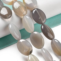 Natural Grey Agate Beads Strands&nbsp;G-P528-M24-01