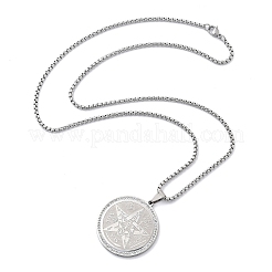 201 Stainless Steel Rhinestone Pendant Necklaces for Women&nbsp;LS-NJEW-U021-01P