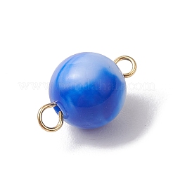 20Pcs Two Tone Opaque Acrylic Round Connector Charms&nbsp;PALLOY-JF03538