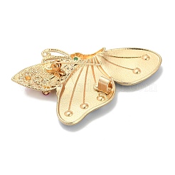 Alloy Rhinestone Brooches Pins&nbsp;JEWB-I049-06G