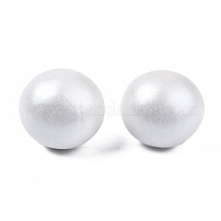 Painted Half Round Schima Wood Earrings for Girl Women&nbsp;EJEW-T017-02H