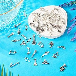 68Pcs 17 Styles Tibetan Style Alloy Pendants&nbsp;FIND-TA0006-19