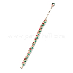 Christmas Glass & Glass Seed Beaded Bracelets for Women&nbsp;BJEW-MZ00228