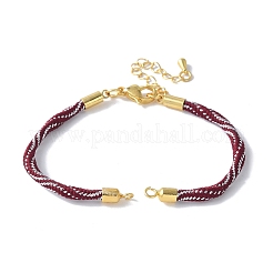 Nylon Cord Bracelets&nbsp;MAK-C003-02G-37