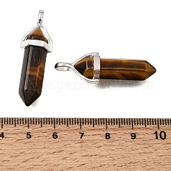 Natural Tiger Eye Pendants&nbsp;G-H360-01S-07