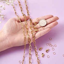 DIY Stainless Steel  Chain Necklaces & Bracelets MakingKits&nbsp;DIY-YS0001-23G
