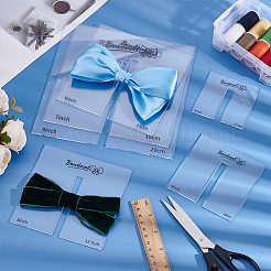 6Pcs Acrylic Bowknot Making Template Sets&nbsp;DIY-BC0016-96