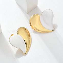 Heart 304 Stainless Steel Stud Earrings&nbsp;EJEW-A130-01G-04