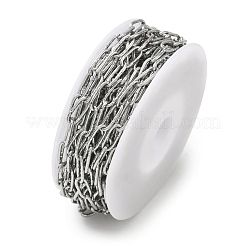 304 Stainless Steel Textured Cable Chains&nbsp;CHS-G050-06P