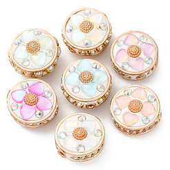 8Pcs Handmade Resin Indonesia Round Beads&nbsp;IPDL-SP0001-04