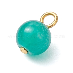 12Pcs Imitation Jade Glass Pendants&nbsp;PALLOY-JF02768-01