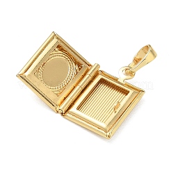 Brass Locket Pendants&nbsp;KK-CBAD360-15G-02