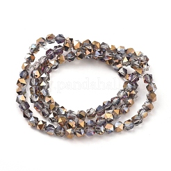 Electroplate Glass Beads Strands&nbsp;EGLA-L018-B-HP01