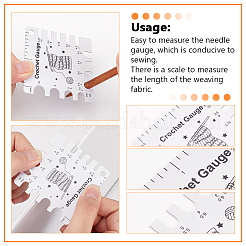 6Pcs PVC Sewing Rulers&nbsp;DIY-NB0012-38D