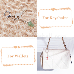 6Pcs 6 Styles Gemstone Keychians&nbsp;KEYC-FH00006