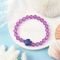 Handmade Porcelain Turtle Stretch Bracelets&nbsp;BJEW-JB10247-02