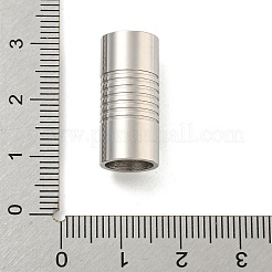 Tarnish Resistant 304 Stainless Steel Magnetic Clasps with Glue-in Ends&nbsp;STAS-F149-04P-D