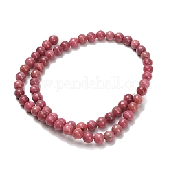Natural Rhodonite Beads Strands&nbsp;G-F820-K06-6mm
