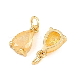 Brass & Glass Pendants&nbsp;KK-Q085-16G-07