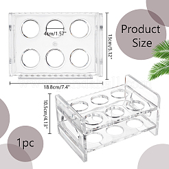 Acrylic Holders for 6 Round Shot Glasses&nbsp;AJEW-WH0473-04