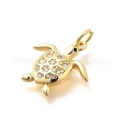 Brass Micro Pave Cubic Zirconia Pendants&nbsp;LS-KK-Q040-02G-G