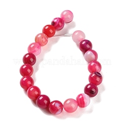 Natural Striped Agate/Banded Agate Beads Strands&nbsp;G-Z060-A01-C06