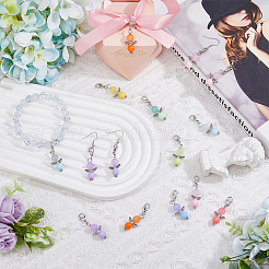 108Pcs 9 Colors Acrylic Pendant Decorations&nbsp;HJEW-FH00014