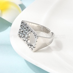 Brass Cuff Open Rings for Women&nbsp;RJEW-F215-10P