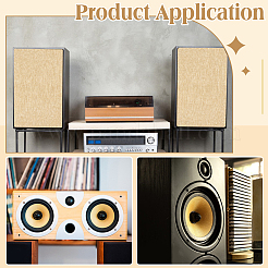 Linen Guitar Speaker Cover Fabric&nbsp;AJEW-WH0481-600B