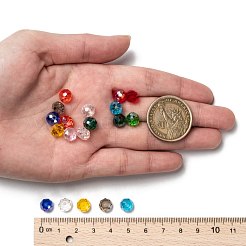 10 Colors Electroplate Glass Beads&nbsp;EGLA-JP0002-01B-8mm