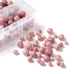 340Pcs 4 Sizes Natural Rhodochrosite Beads&nbsp;G-LS0001-26