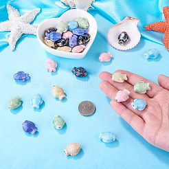 30Pcs 6 Colors Handmade Porcelain Beads&nbsp;PORC-TA0001-84