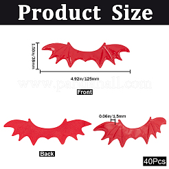 40Pcs Imitation Leather Evil Wings Ornament Accessories&nbsp;DIY-GF0008-82A