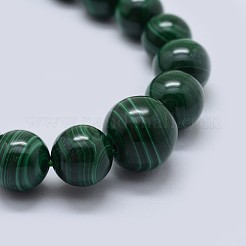 Natural Malachite Graduated Beaded Necklaces&nbsp;NJEW-F218-01B