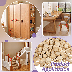 260Pcs Wooden Cover for Stair Railings&nbsp;AJEW-BC0008-86