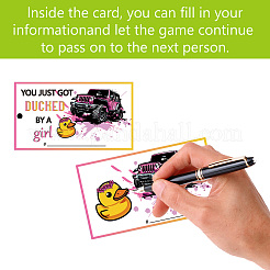100Pcs Duck Theme Paper Luggage Tag&nbsp;AJEW-CN0003-40C