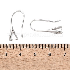 Rhomdium Plated 925 Sterling Silver Earring Hooks&nbsp;STER-NH0001-71A-P